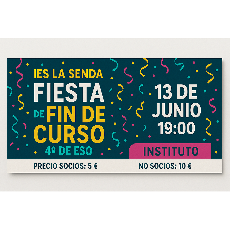 Fiesta fin de curso 4 ESO